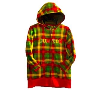 BURTON DRYRIDE BOYS BONDED FLEECE HOODED MULTICOLOR LONG SLEEVEJACKETSz L(14/16)